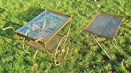 Bar Cart Side Table Wire Iron Exceptional Tea Table Glass Tray Trolley