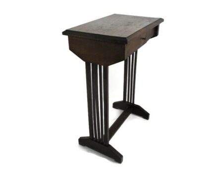 Hallway Nightstand Small Side Table Cabinet  Desk Furniture Sweet Art Nouveau Antique