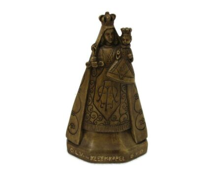 Art Deco Our Lady of Kleemkapel Kaprijke Statue Figurine Resin Virgin Mary Infant Collector