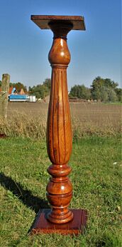 Very Large XL wooden Pedestal Display Side Table Plant Stand Pillar Gorgeous