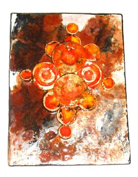 Ruscha Mushroom Fat Lava German Space Age Pop Art Psychedelic Wall Tile