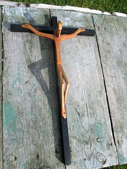 small Hanging Modern Crucifix Christianity Cross Jesus Catholic Signed Kystic