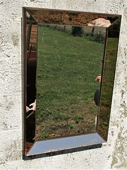 Lovely Art Deco Pink Mirror Vanity Dresser Lovely