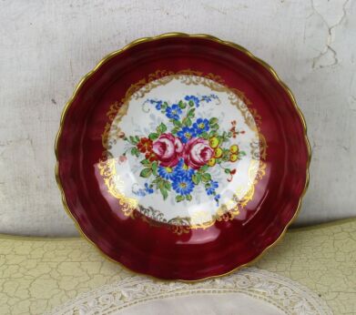 Vintage French Paris Porcelain Pillivuyt Dish Centerpiece vanity Platter Bowl