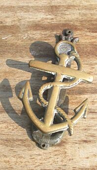 Antique Anchor Door Knocker Brass Nautical