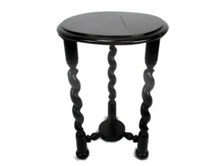 Barley Twist Wooden Tripod Side Display Table Pedestal Plant Bonsai Flower Stand 18.5"