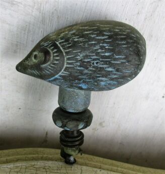 Hedgehog Brass Door Knob handle Architectural Ornate Reclaimed Salvaged HTF