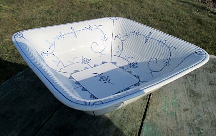 Antique Boch Copenhague Kopenhagen Square Serving Bowl Gorgeous Marked