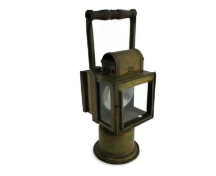 Vintage Industrial Railroad Railway Oil Lamp Signal Lantern Steampunk Orlians Mechelen Belgian