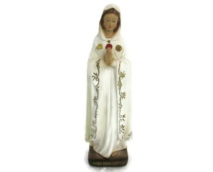 Small Statue Our Lady Maria Rosa Mystica Loreto Italian Traveling Madonna