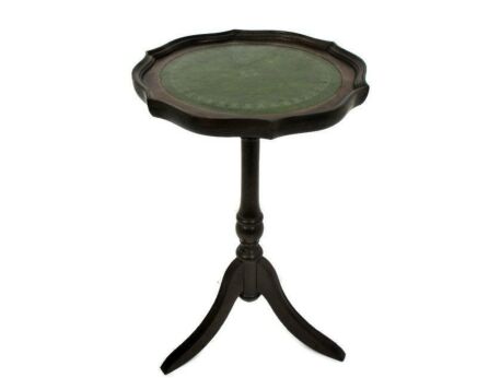 Edwardian Style Tripod Side Display Table Pedestal Plant Bonsai Stand Green Top 21.45"