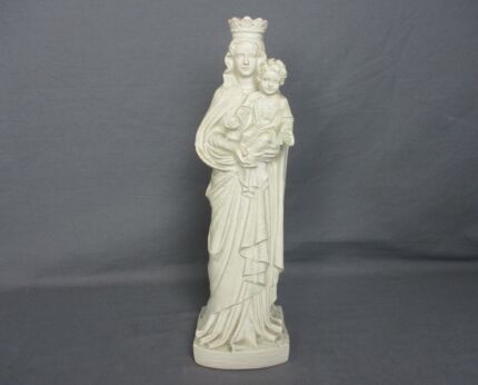 Small Vintage  Virgin Mary Madonna Infant Child Plaster  Tenderness Statue
