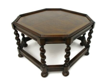 Barley Twist Wooden Side Display Coffee Table Barn Country Farmhouse Style
