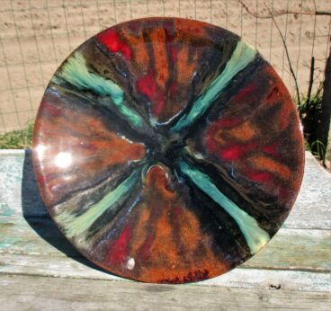 Fat Lava Plate Ceramic Paul Laceur Belgium Lovely