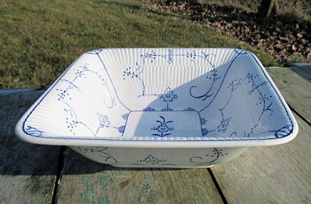Antique Boch Copenhague Kopenhagen Square Serving Bowl Gorgeous Marked