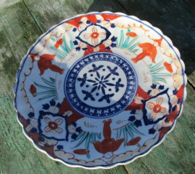 Antique Japanese Imari Porcelain Charger Plate Gorgeous Design Authentic