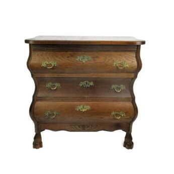 Chest of Drawers Cabinet End Side table Night stand Queen Anne Style Lion Legs