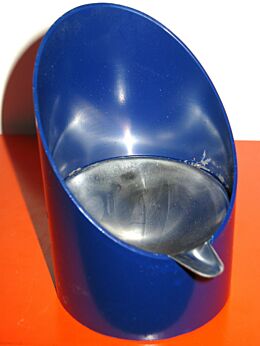 Vintage 70s Space Age Italian Blue Metal flip top Ashtray panton eames retro
