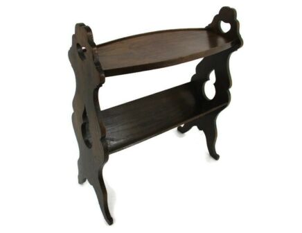 Lovely Book shelve Stand Cabinet Table Storage Box Side Table Edwardian Wood