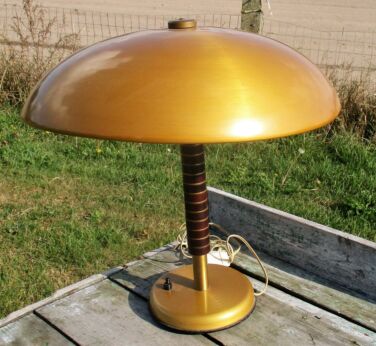 Brown Desk Table Lamp Mid Century Modern 1950s era Eames Kalff Biny