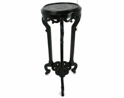 Gorgeous Wooden Ornate Side Display Table Pedestal Plant Stand Two tier 35.62"
