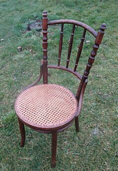 Vintage Thonet Chair Bistro Marked Bentwood Authentic