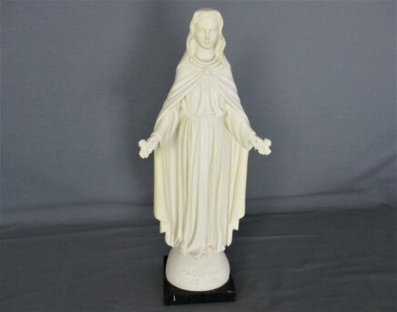 Statue Virgin Mary Our Lady Madonna delle Rose Resin Faro HTF Collector 16.53"