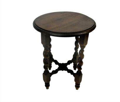 Barley Twist Side Display Table Pedestal Plant Bonsai Stand Edwardian Style Beautiful 17.32"
