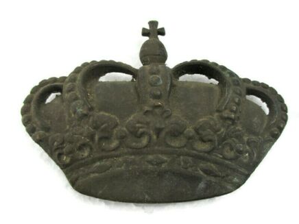 Antique Cast Brass Furniture Trim Architectural Ornate Reclaimed Hardware Crown Gorgeous