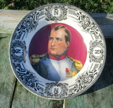 Antique Napoleon Belgium Porcelain Plate Nimy Portret Collectible