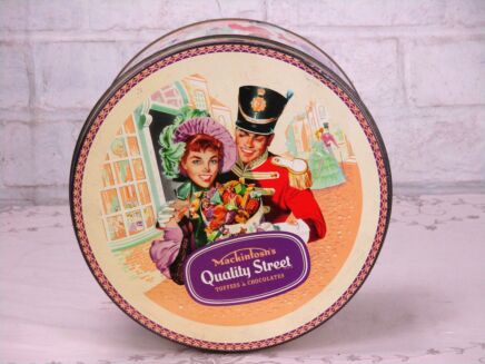 Vintage Mackintosh Quality Street Tin Box Chocolate Toffee container Kitchen