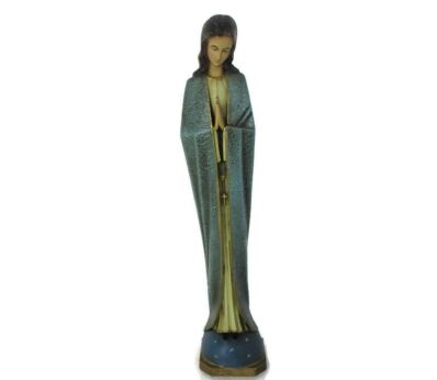 Statue Our Lady Madonna Virgin Mary Beautiful Resin Figurine Praying Hands Lovely