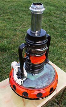 vintage " Walter Gerhaerds Keramik " soendgen West Germany floor lamp Foot space age 60s 70s
