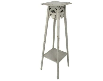 Art Nouveau Deco Pedestal Table Plant Flower Stand Side Table Two Tier Barn Country style 37.2"