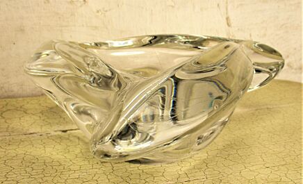 Crystal Art Glass Clear Bowl Dish Centerpiece Basket Stylish
