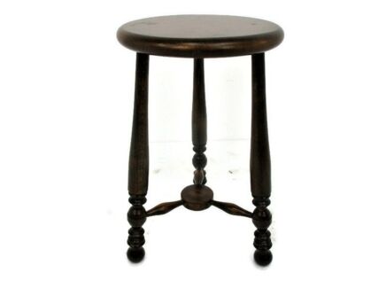 Vintage Wooden Side Wine Table Pedestal Plant Stand Milking Stool Two Tier Beautiful Barn Country style