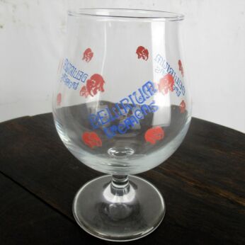 Delirium Tremens Belgian Chalice/Goblet Beer Glass 0.25L - Pink Elephants