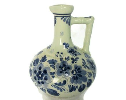 Small Jar Pitcher Delft Holland Blue White Porcelain Marked hand Painted