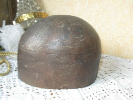 Antique Art Deco Wood Hat Mold 56 Decorative