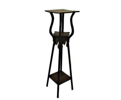 Large Art Nouveau Ornate 3 Tier Pedestal Table Plant Stand Side Table 40.94"