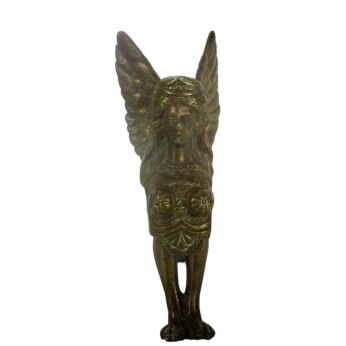 antique Brass Figurehead Nautical Siren Mermaid Naiad Cariatide Rustic Mythology