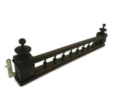 Hand Carved Wood Pediment Spindles Ornate Over door Architectural Reclaimed