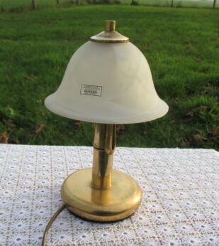 Vintage Mid Century labeled Murano Mushroom Lamp 60s