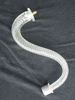 Venetian Murano Chandelier Spare Part Clear Arm Hand Blown Art Glass reclaimed