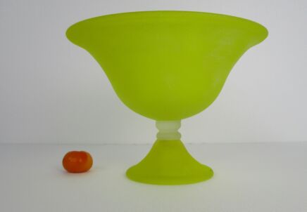 Linea Padovan Marked Vintage Venice  Art Glass Italian Murano Fruit Dish Bowl
