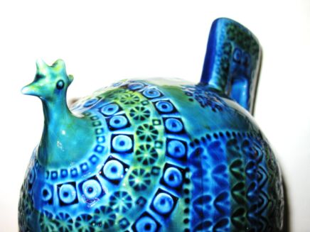 Vintage 70s Italian Ceramic Fat Chicken era Aldo Londi Bitossi Fratelli Gambone