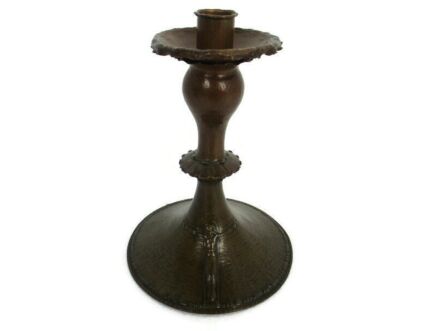 Art Piece Verlinden Lier Bronze Hand Made Candle Holder Candlestick Corpus WOW