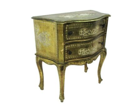 Chest of Drawers Florentine Wood Nightstand End Table Hall Cabinet 2 drawers