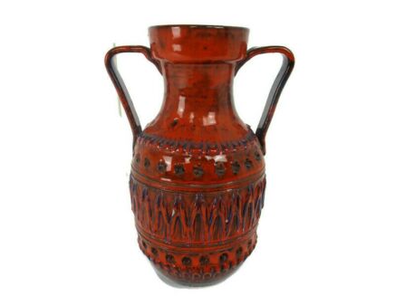 Italian Gambone Bitossi Style Vase Art Pottery Retro Pop art Mid Century Modern Modernist Funky Ceramic
