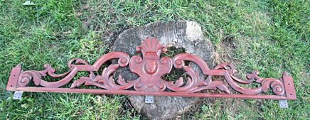 Antique Hand Carved Pediment Ornamental Overdoor Architectural